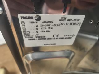 Microondas Fagor - Acero inoxidable