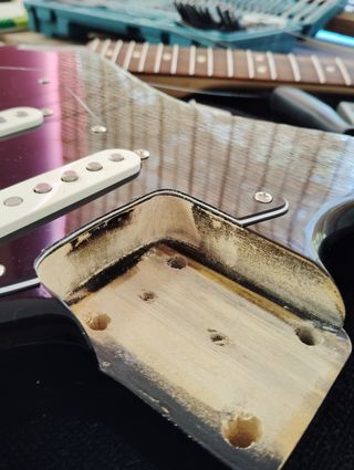 Guitarra eléctrica Stratocaster.