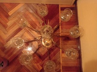 Lampara araña vintage 8 luces