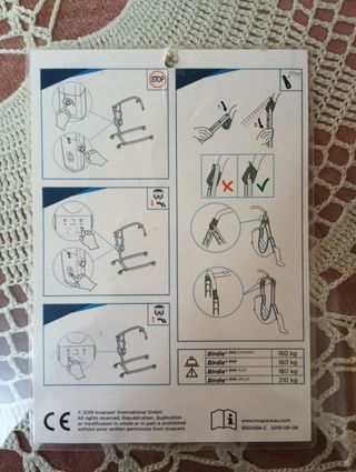 Grúa paciente: Invacare 180 kg