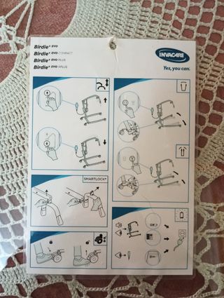 Grúa paciente: Invacare 180 kg
