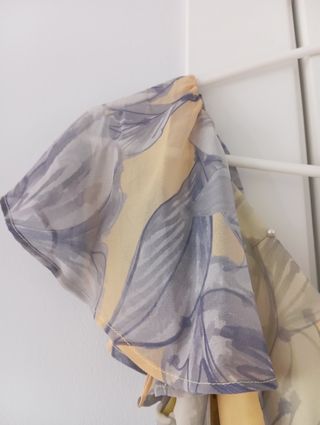 Vestido largo estampado flores.