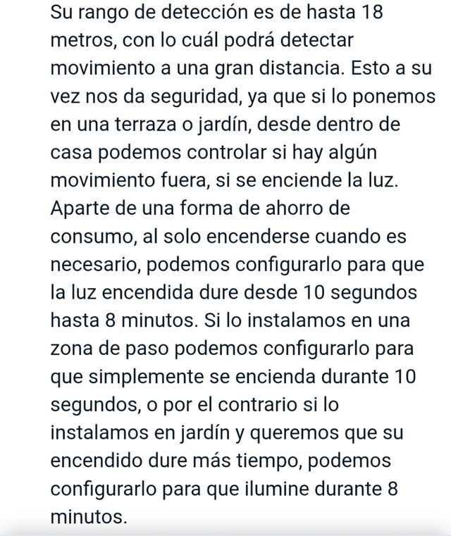 Foco solar con detector de movimiento