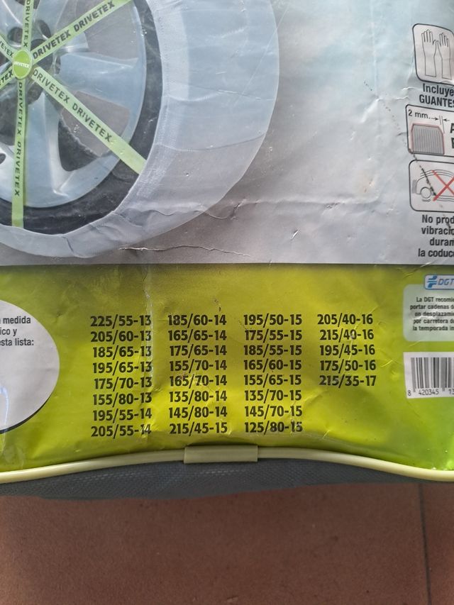 Cadenas nieve textiles Drivetex 81