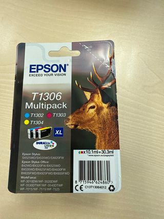 Pack cartuchos EPSON T1306 XL ( PACK DISPONIBLES)