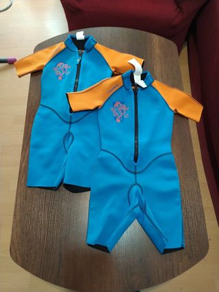 Dos Trajes neopreno niño/niña 6 años Tribord