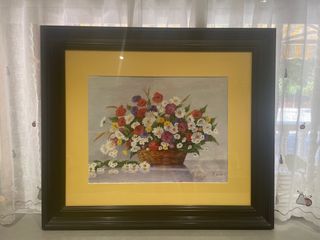 Cuadro óleo flores - Bodegón