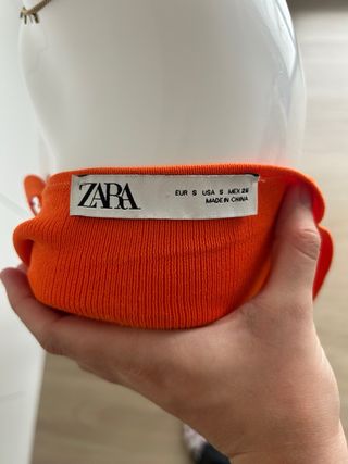 Top Zara Naranja