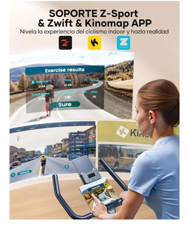 Bicicleta estática Topolure