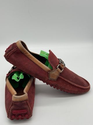 Zapatos Louis Vuitton- Marrón y Rojo