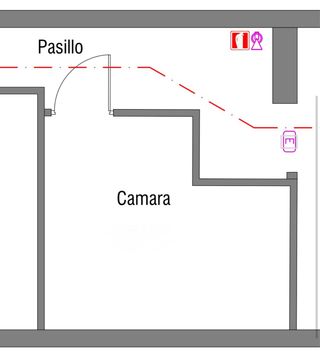 Cámara frigorífica con motor