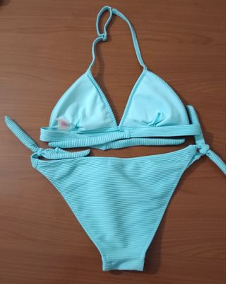 Bikini bambina celeste