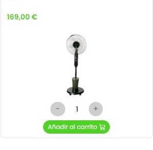 Ventilador nebulizador - Aire fresco