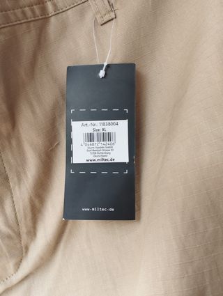 Pantalones Miltec Caqui - NUEVOS