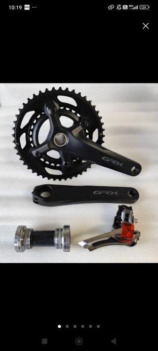 Shimano GRX bielas + cazoletas + desviador 2x11v.