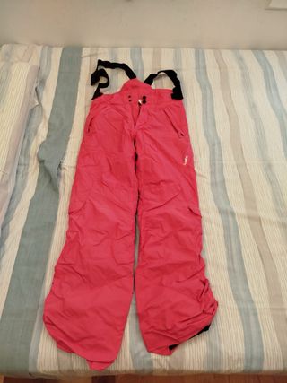Pantalones esquí niña rosa