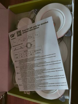 6 Faretti LED 3.8W Incasso