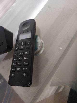 Teléfono inalámbrico Philips negro