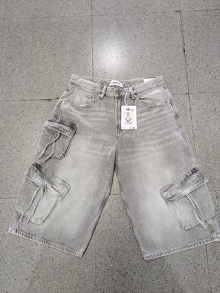 Pantalones cargo grises nuevos