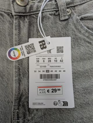 Pantalones cargo grises nuevos