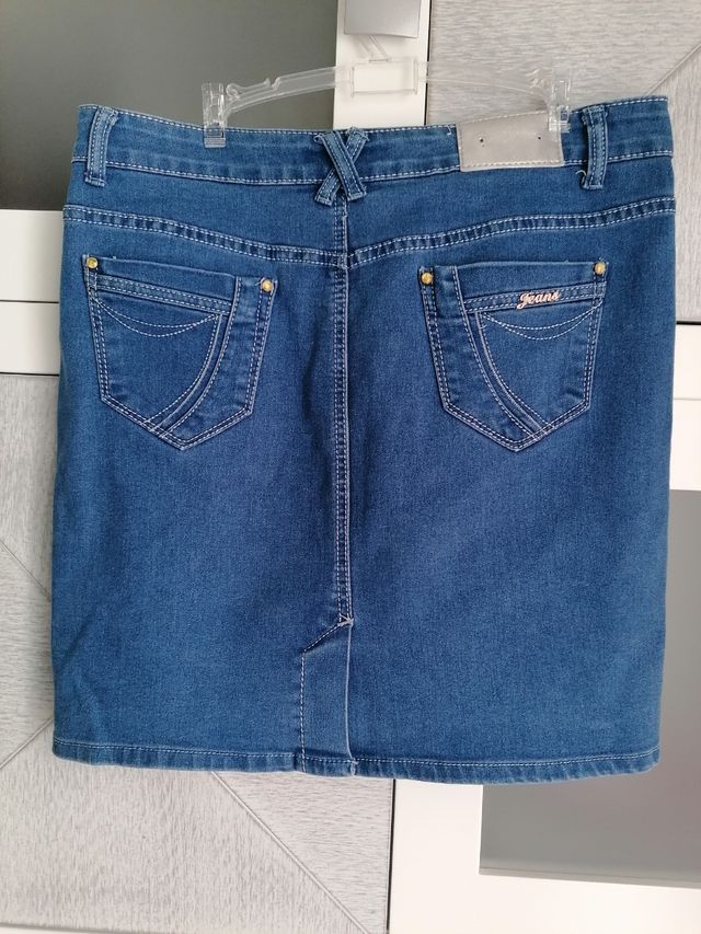 Falda vaquera XL (42-14) azul