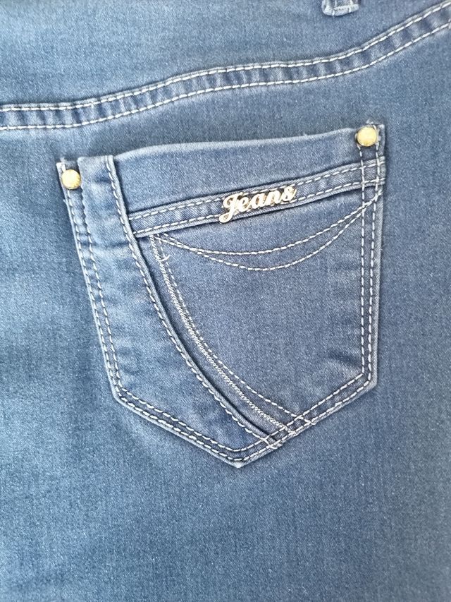 Falda vaquera XL (42-14) azul