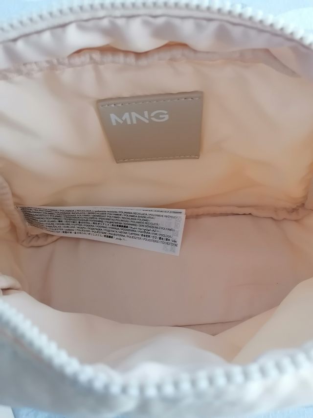 Bolso bandolera Mango beige