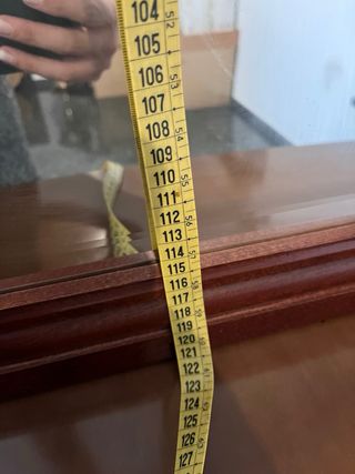 Mueble aparador madera con espejo