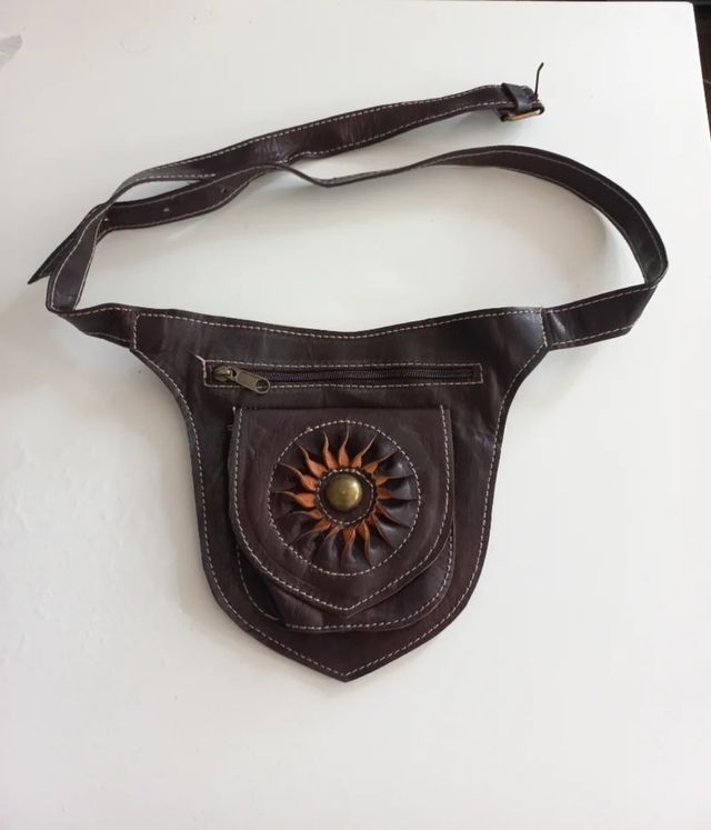 Riñonera Marrón Piel