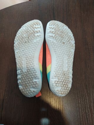 Zapatillas agua niño/a turquesa-naranja 34-35