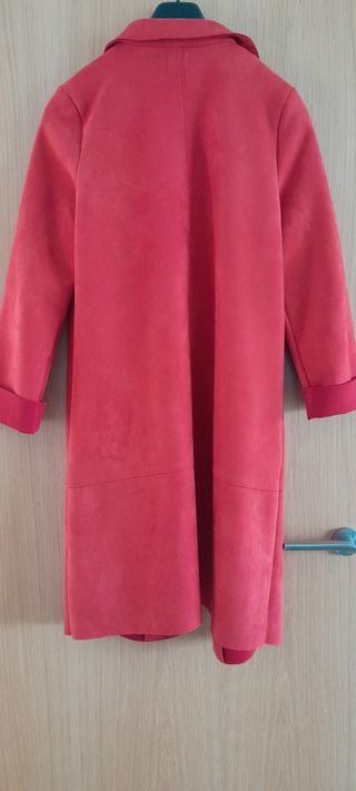 Abrigo rojo Zara - Talla S