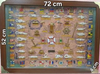 Cuadro nudos marineros vintage