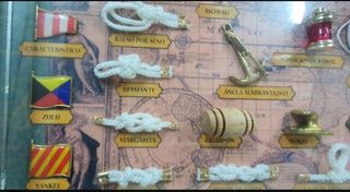 Cuadro nudos marineros vintage