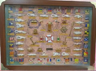 Cuadro nudos marineros vintage