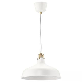 Lampara IKEA RANARP blanca y dorada