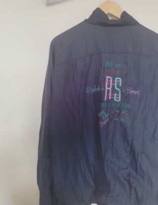 Chaqueta Reebok azul vintage