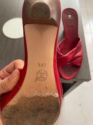 Sandalias Farrutz Piel Roja 38