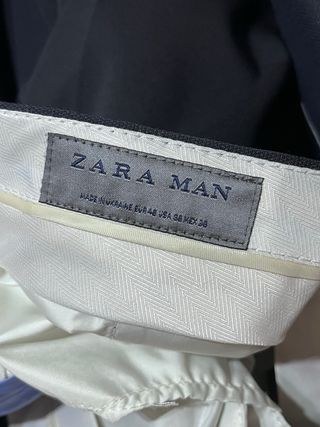 Traje Zara Man azul marino