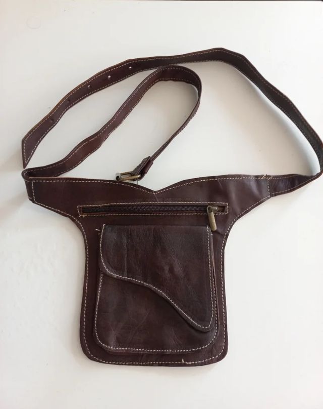 Riñonera Marrón Piel