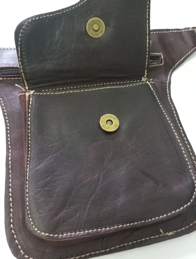 Riñonera Marrón Piel