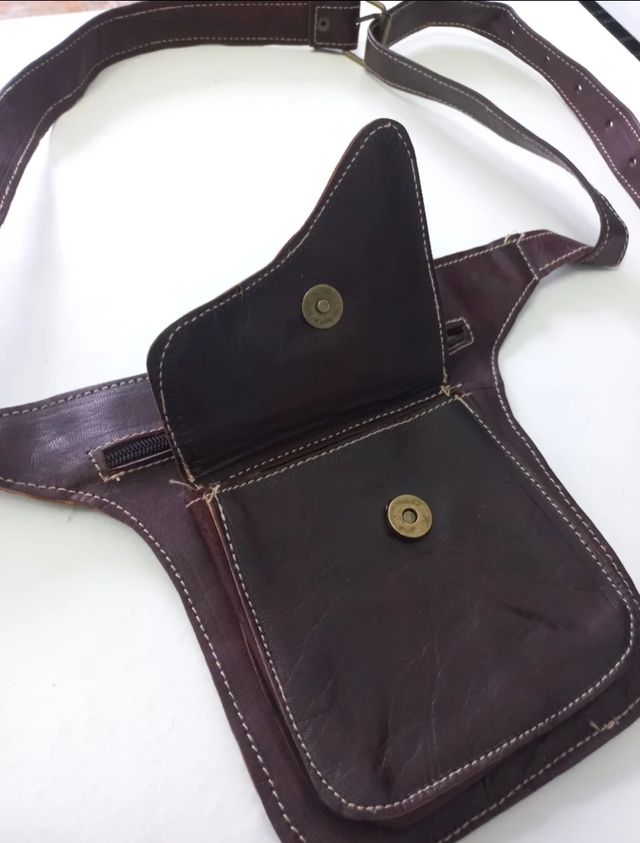 Riñonera Marrón Piel