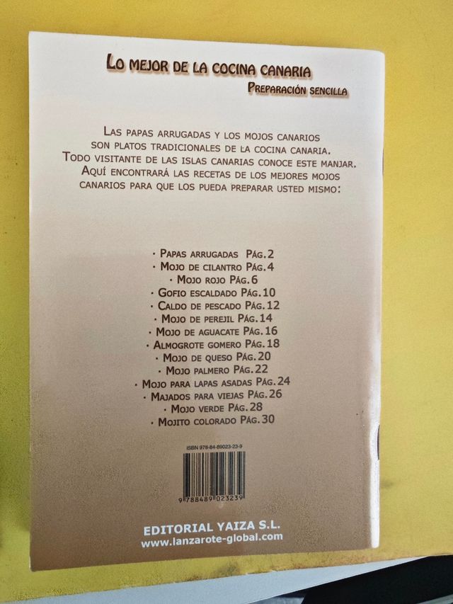 Cuadernos recetas comida canaria