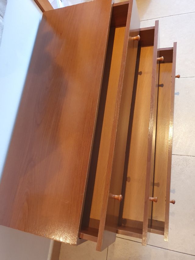 Cajonera madera 3 cajones