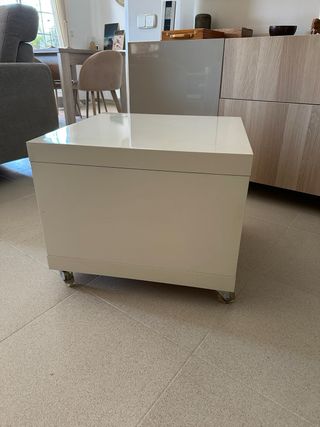 Mesa Ikea blanca - Auxiliar con ruedas
