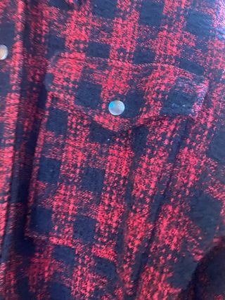 Chaqueta cuadros roja y negra