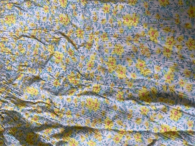 Mini Falda Floral-Amarilla-verde Talla M