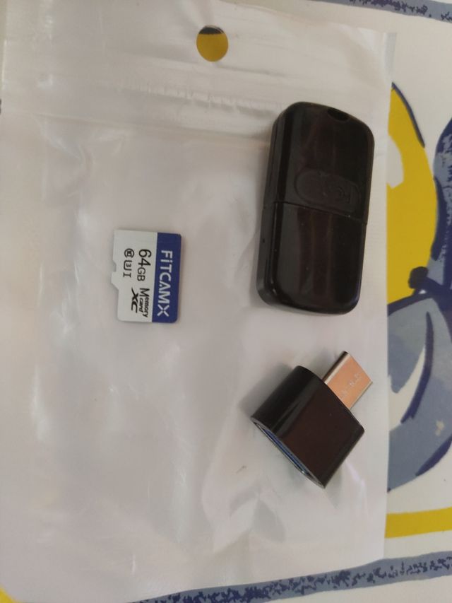 Tarjeta Micro SD FITCAMX 64GB - Adaptador