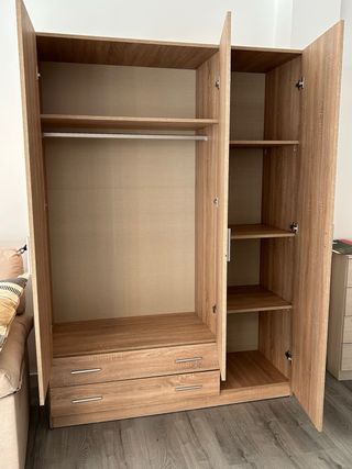 Armario 3 puertas madera