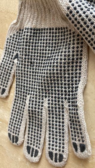 Guantes de trabajo - Beige y Negro