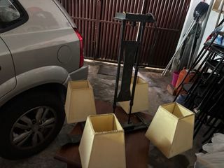 Lampara de forja 4 luces